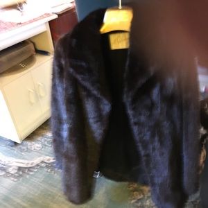 M Solomon Jacques Saint Laurent fur coat